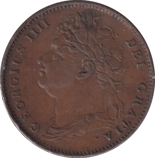1825 FARTHING ( GVF ) - FARTHING - Cambridgeshire Coins