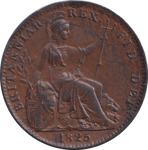 1825 FARTHING ( GVF ) - FARTHING - Cambridgeshire Coins