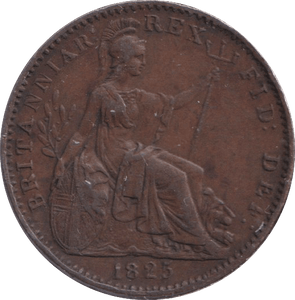 1825 FARTHING ( GVF ) - FARTHING - Cambridgeshire Coins