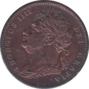 1825 FARTHING ( GVF ) - Farthing - Cambridgeshire Coins