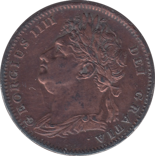 1825 FARTHING ( GVF ) - Farthing - Cambridgeshire Coins
