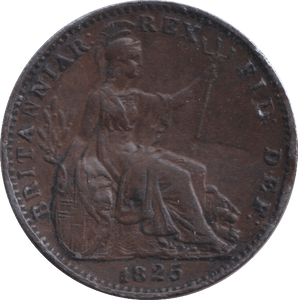 1825 FARTHING ( GVF ) - FARTHING - Cambridgeshire Coins