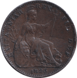 1825 FARTHING ( GVF ) - FARTHING - Cambridgeshire Coins