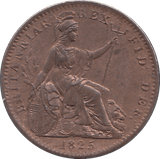 1825 FARTHING ( UNC ) - FARTHING - Cambridgeshire Coins
