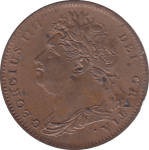 1825 FARTHING ( UNC ) - FARTHING - Cambridgeshire Coins