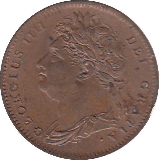 1825 FARTHING ( UNC ) - FARTHING - Cambridgeshire Coins