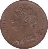 1825 FARTHING ( UNC ) - FARTHING - Cambridgeshire Coins
