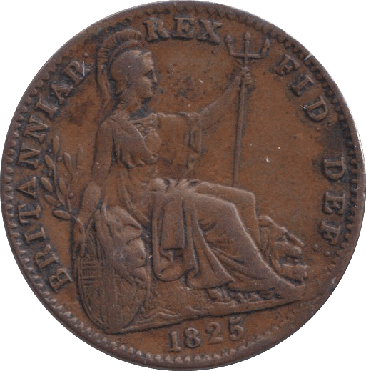 1825 FARTHING ( VF ) - FARTHING - Cambridgeshire Coins