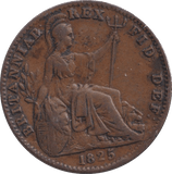 1825 FARTHING ( VF ) - FARTHING - Cambridgeshire Coins