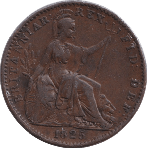 1825 FARTHING ( VF ) - FARTHING - Cambridgeshire Coins
