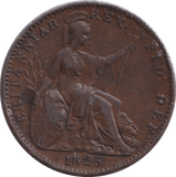 1825 FARTHING ( VF ) - FARTHING - Cambridgeshire Coins
