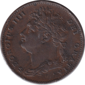 1825 FARTHING ( VF ) - FARTHING - Cambridgeshire Coins