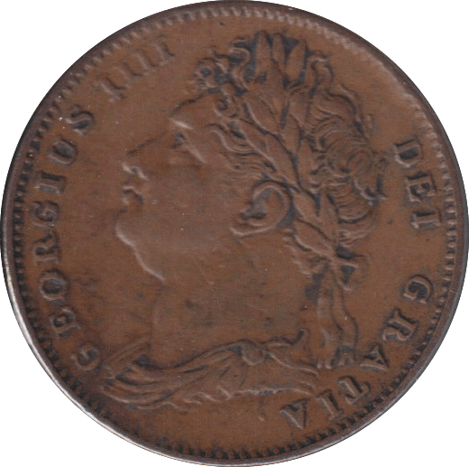 1825 FARTHING ( VF ) - FARTHING - Cambridgeshire Coins