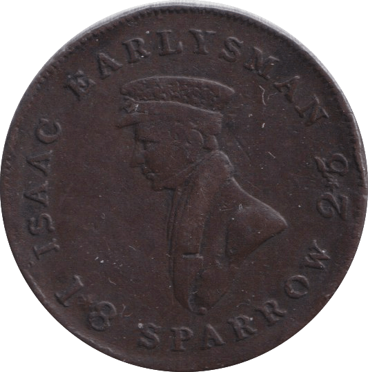 1825 IRONMONGER LONDON FARTHING TOKEN - FARTHING TOKEN - Cambridgeshire Coins
