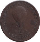 1825 IRONMONGER LONDON FARTHING TOKEN - FARTHING TOKEN - Cambridgeshire Coins