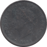1825 PENNY ( FINE ) - PENNY - Cambridgeshire Coins