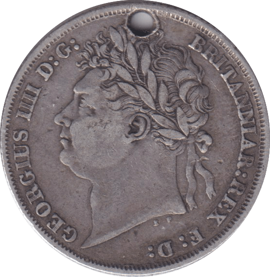 1825 SHILLING ( GF ) HOLED - SHILLING - Cambridgeshire Coins
