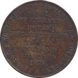 1825 SHOP TOKEN - WORLD COINS - Cambridgeshire Coins