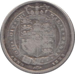 1825 SIXPENCE ( FINE ) - SIXPENCE - Cambridgeshire Coins