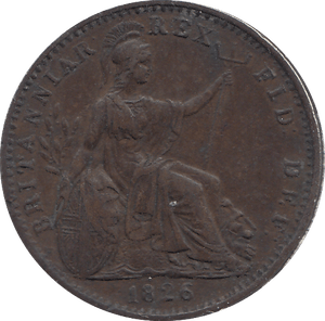 1826 FARTHING ( AUNC ) - FARTHING - Cambridgeshire Coins