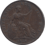 1826 FARTHING ( AUNC ) - FARTHING - Cambridgeshire Coins