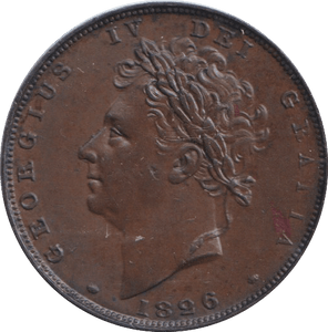 1826 FARTHING ( EF ) - FARTHING - Cambridgeshire Coins