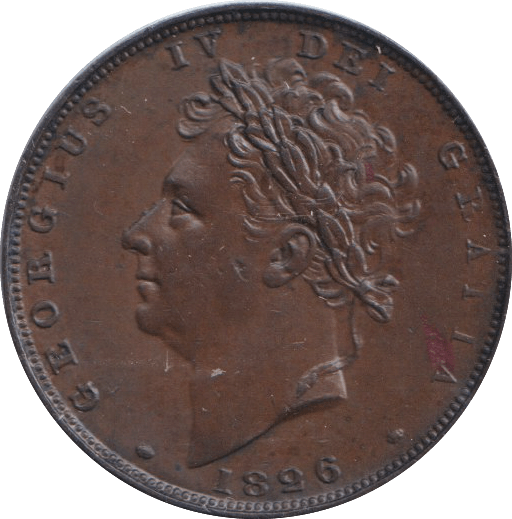 1826 FARTHING ( EF ) - FARTHING - Cambridgeshire Coins