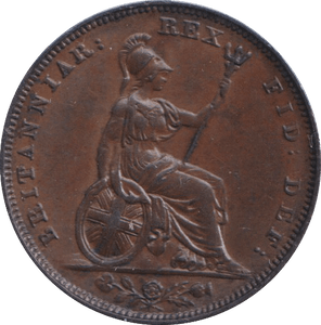 1826 FARTHING ( EF ) - FARTHING - Cambridgeshire Coins