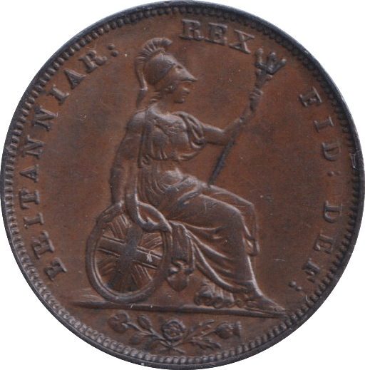 1826 FARTHING ( EF ) - FARTHING - Cambridgeshire Coins