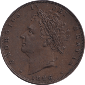 1826 FARTHING ( EF ) - FARTHING - Cambridgeshire Coins