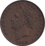 1826 FARTHING ( EF ) - FARTHING - Cambridgeshire Coins