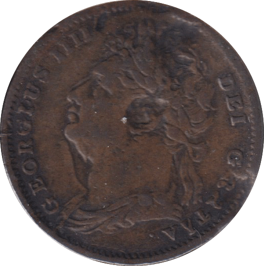 1826 FARTHING ( FINE ) - FARTHING - Cambridgeshire Coins