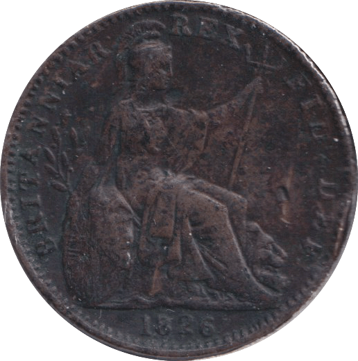 1826 FARTHING ( GF ) - FARTHING - Cambridgeshire Coins