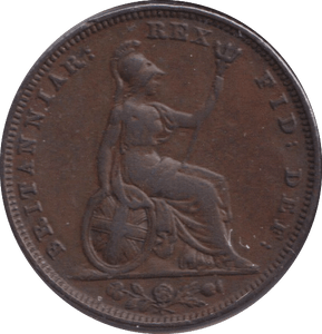 1826 FARTHING ( GVF ) - FARTHING - Cambridgeshire Coins