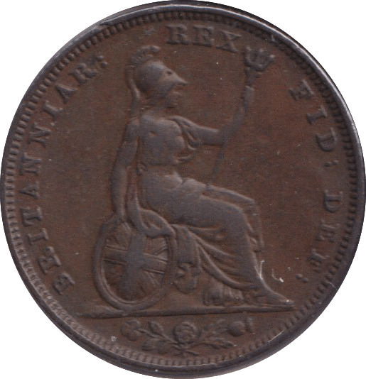 1826 FARTHING ( GVF ) - FARTHING - Cambridgeshire Coins