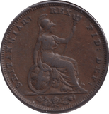 1826 FARTHING ( GVF ) - FARTHING - Cambridgeshire Coins