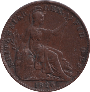 1826 FARTHING ( GVF ) - FARTHING - Cambridgeshire Coins