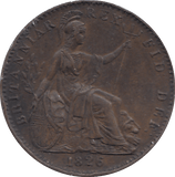 1826 FARTHING ( GVF ) - FARTHING - Cambridgeshire Coins