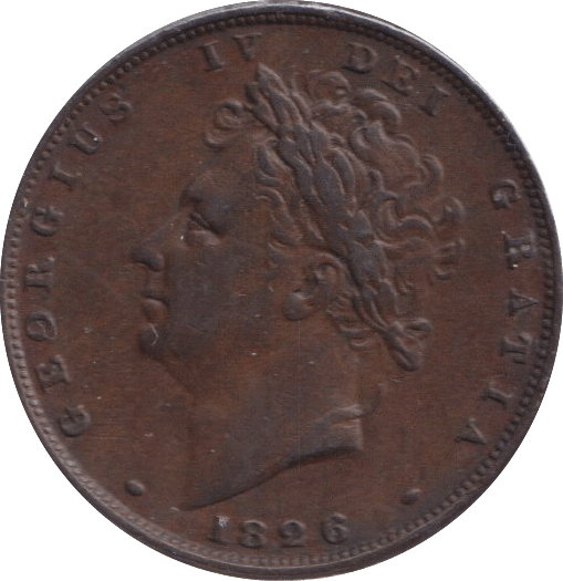 1826 FARTHING ( GVF ) - FARTHING - Cambridgeshire Coins