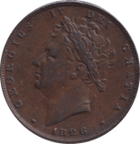 1826 FARTHING ( GVF ) - FARTHING - Cambridgeshire Coins