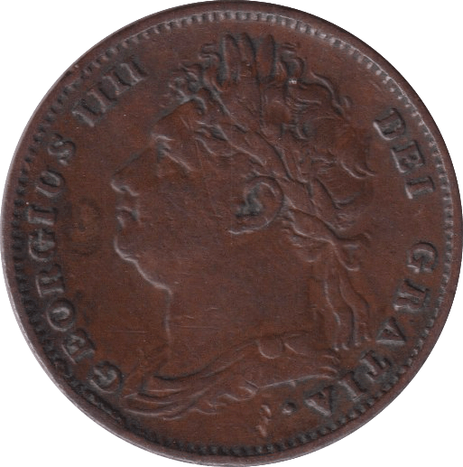 1826 FARTHING ( GVF ) - FARTHING - Cambridgeshire Coins