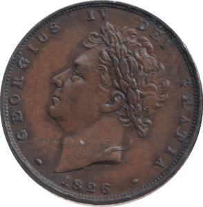 1826 FARTHING ( GVF ) - FARTHING - Cambridgeshire Coins