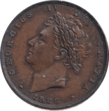 1826 FARTHING ( GVF ) - FARTHING - Cambridgeshire Coins