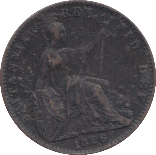 1826 FARTHING ( GVF ) - FARTHING - Cambridgeshire Coins