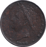 1826 FARTHING ( VF ) - FARTHING - Cambridgeshire Coins