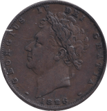 1826 FARTHING ( VF ) - FARTHING - Cambridgeshire Coins