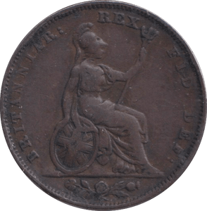 1826 FARTHING ( VF ) - FARTHING - Cambridgeshire Coins