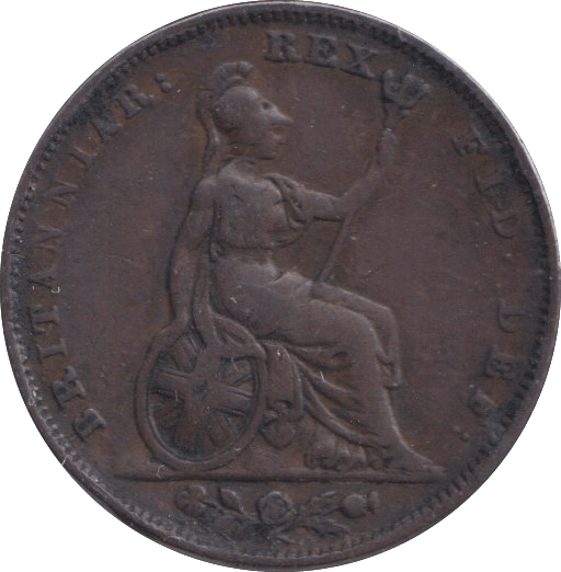 1826 FARTHING ( VF ) - FARTHING - Cambridgeshire Coins