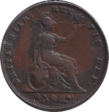 1826 FARTHING ( VF ) - FARTHING - Cambridgeshire Coins