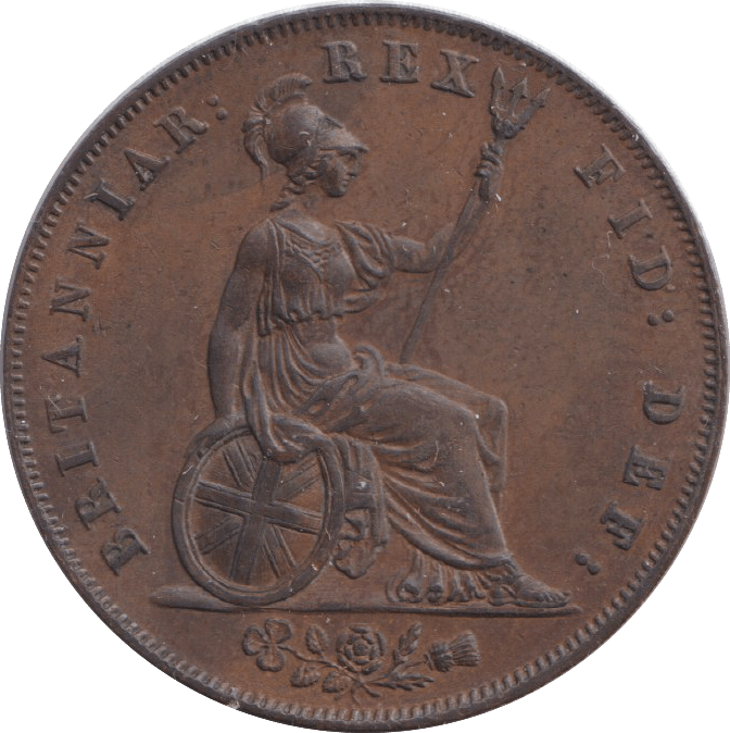 1826 HALFPENNY ( AUNC ) - HALFPENNY - Cambridgeshire Coins